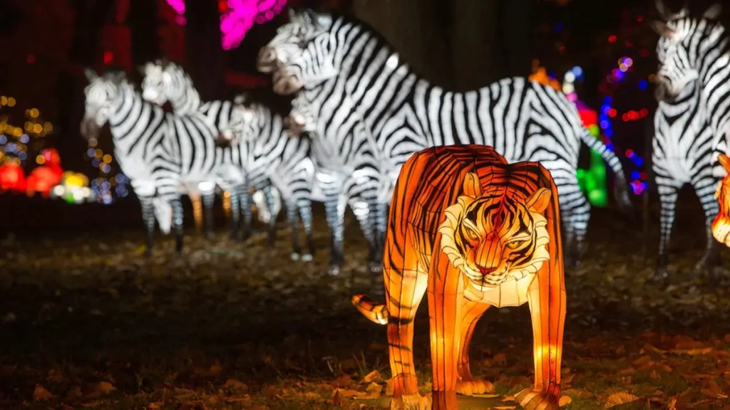 🌟Festival Lumières Sauvages à Lyon : Une Odyssée Féerique au Safari de Peaugres !🦄
