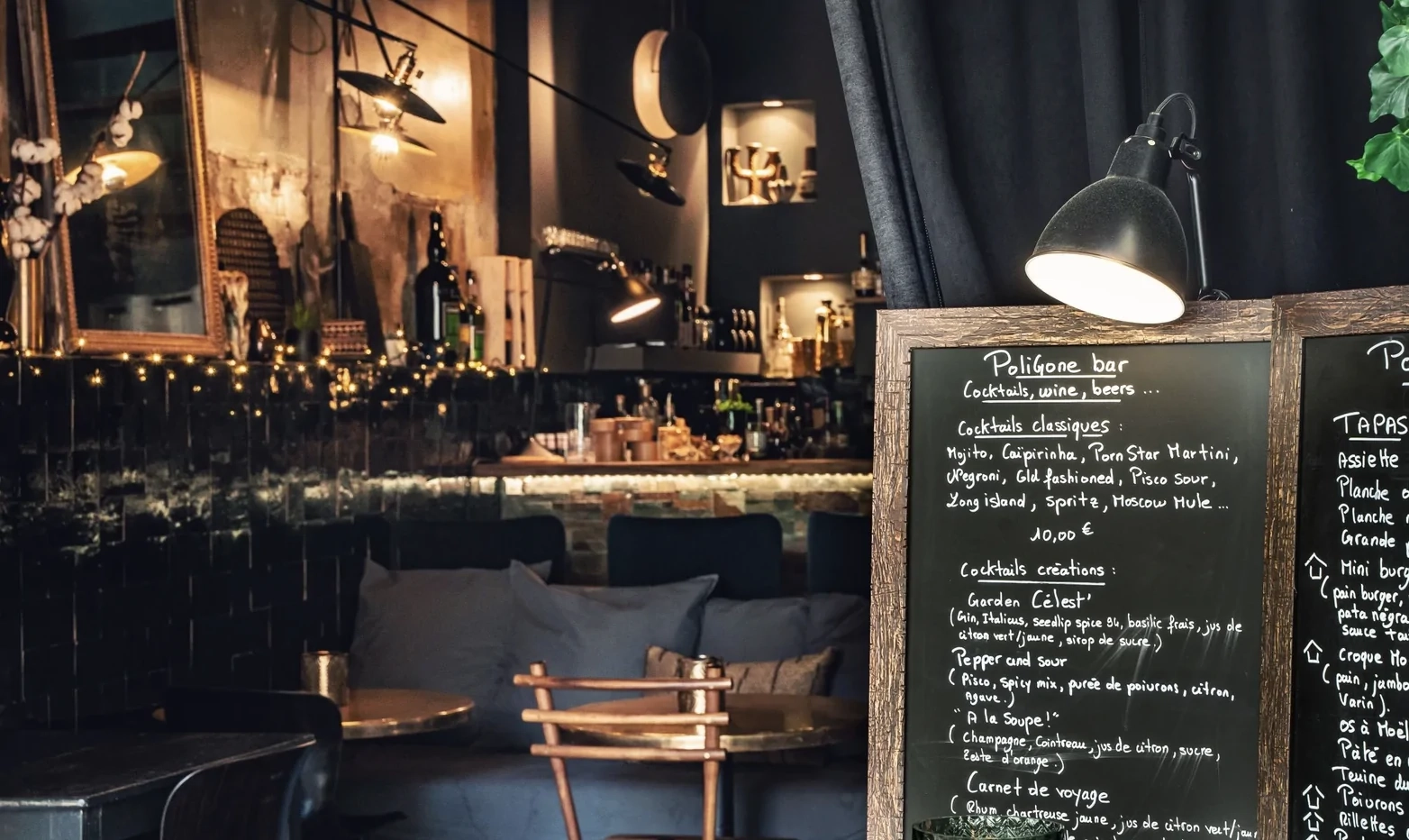 Cocktails créatifs et tapas généreuses à savourer dans un cadre intime Cocktails créatifs et tapas généreuses à savourer dans un cadre intime